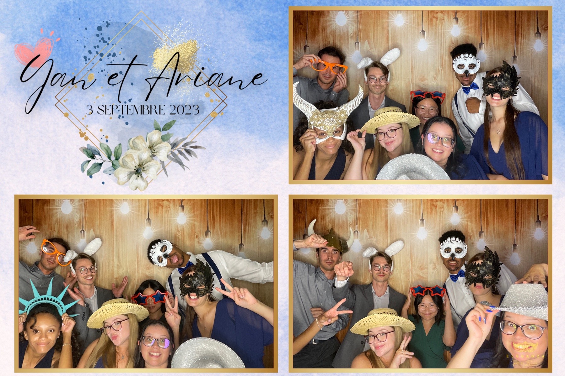 Montage photo de mariage personnalisé pour Yann et Ariane