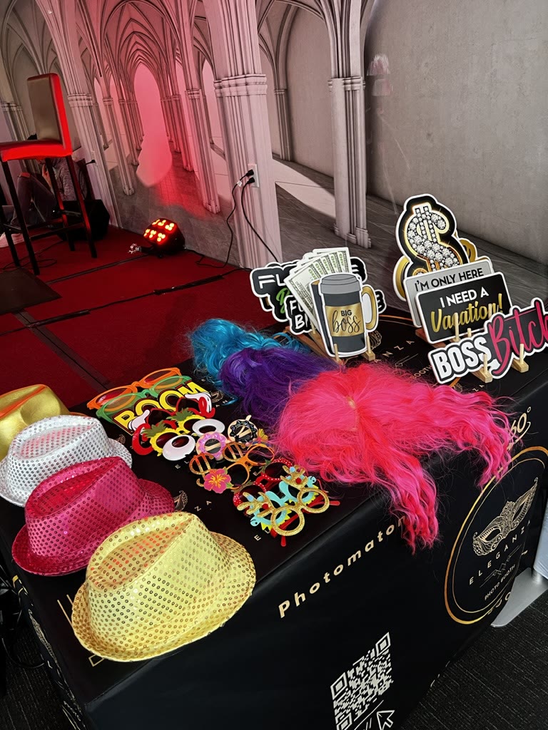 Accessoires du photobooth pour un party de Noël corporatif
