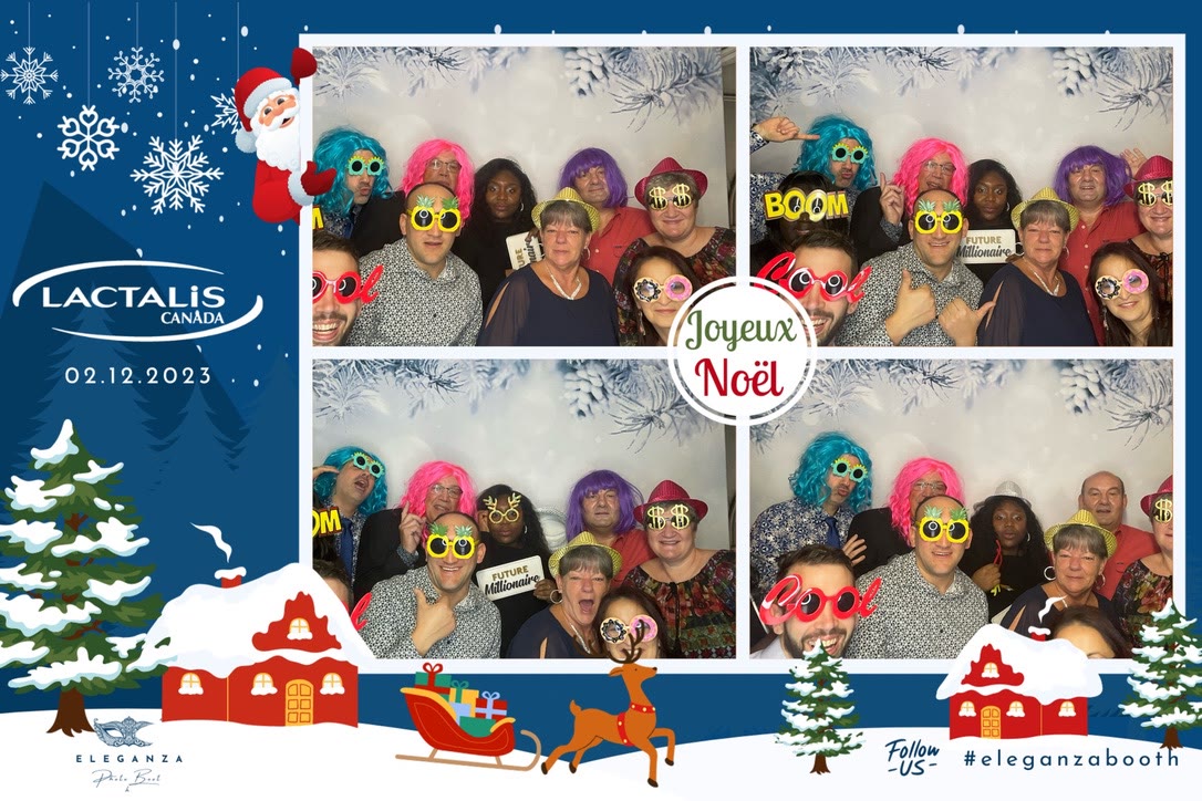Overlay photo personnalisé Lactalis pour le party de Noël